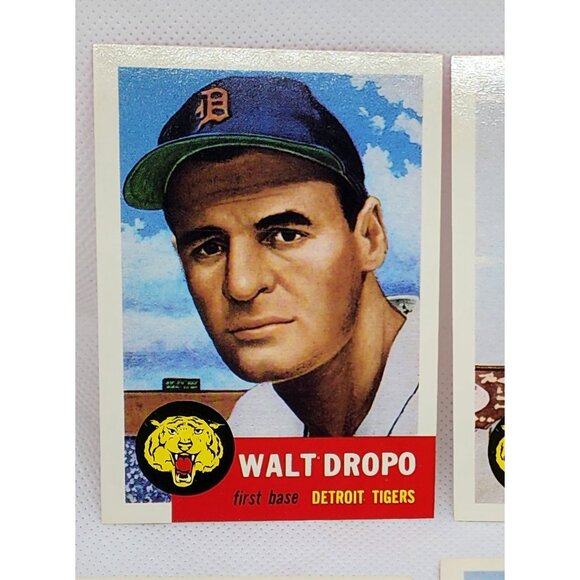 Detroit Tigers 1953 Vintage Reprint Topps Baseball Cards 4 Card Bundle - Picture 5 of 12